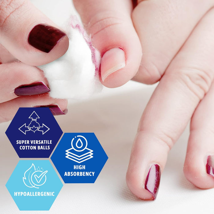 Cotton Balls – Regular Size – 300 Count Bags – 48 Bags/Case (14,400 Total)