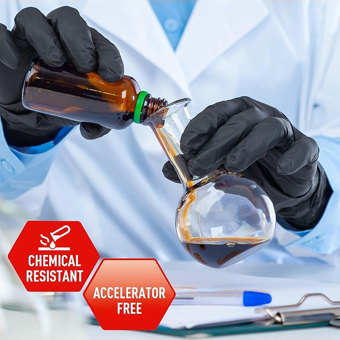 Ultimate Blue/Black Nitrile Gloves | 5 Mil | Powder-Free, Latex-Free, Exam Grade | Medical, Lab, Food Service, Tattoo, Cleaning, Dental, Chemotherapy Compliant – 1,000/Case (10 Boxes of 100)