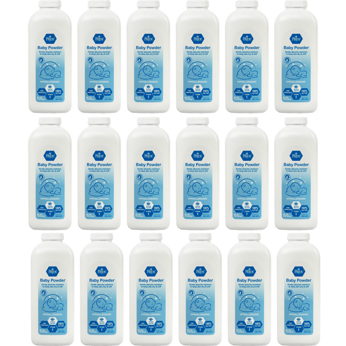 MedPride Baby Powder w/seal - White Bottle - 22 oz