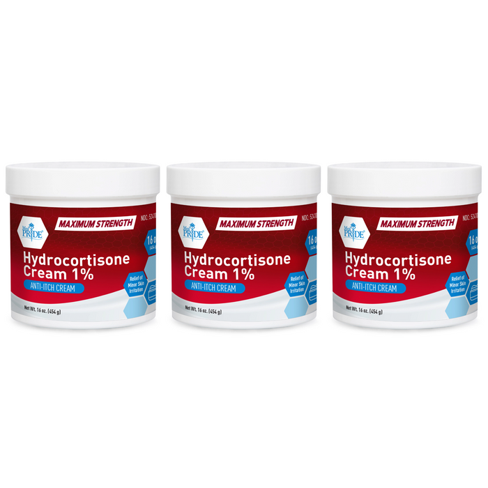 Hydrocortisone Cream 1% – 16 oz Jars