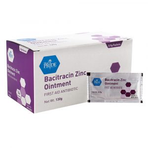 Bacitracin Zinc Ointment – 0.9g Packets, 12 Boxes of 144 (1,728 Count)