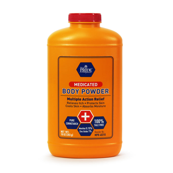 MedPride Medicated Body Powder with Seal – 10 oz Bottles