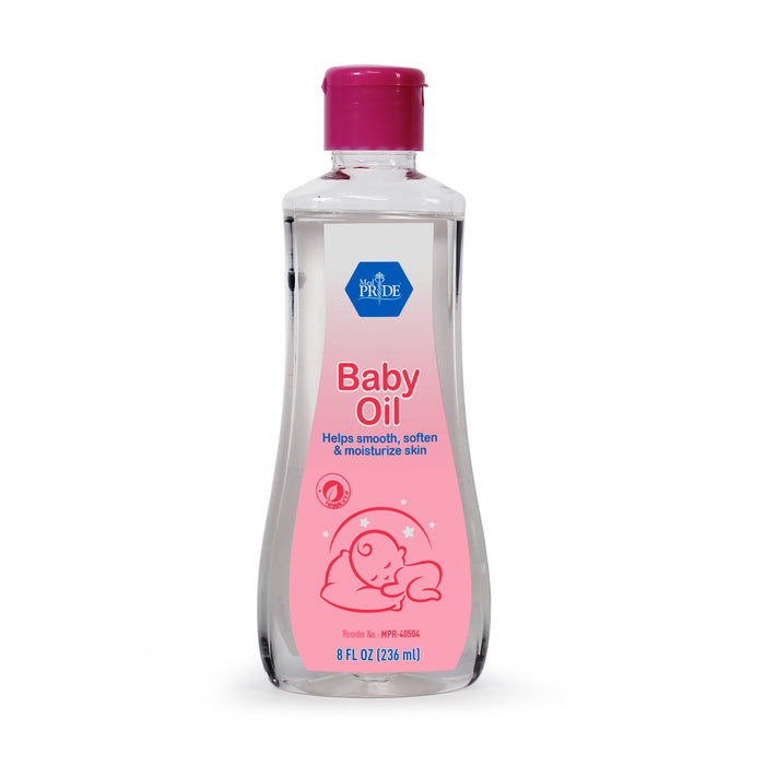 Baby Oil w/seal & Flip Top - 8 oz - 24/cs.