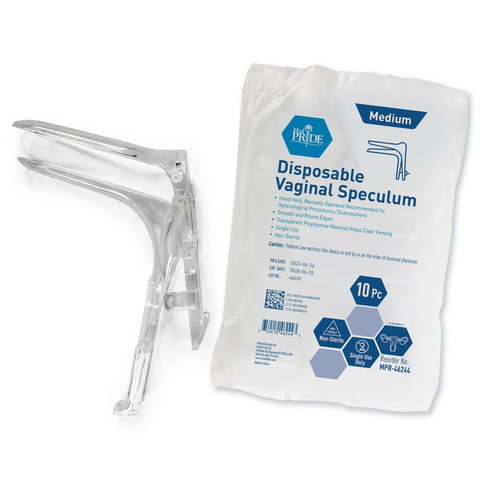 Disposable Vaginal Speculum – 10 Boxes of 10 (100/Case)