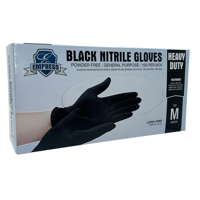Heavy Duty Nitrile Glove, Black, 5 mil Powder Free