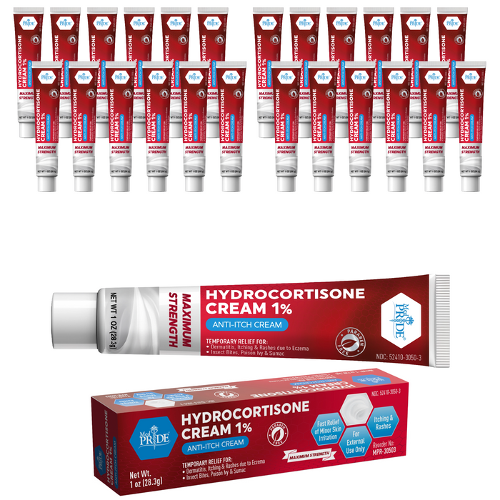 Hydrocortisone Cream 1% – 1 oz Tubes, Individually Boxed