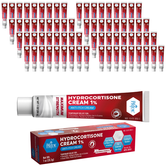 Hydrocortisone Cream 1% – 1 oz Tubes, Individually Boxed